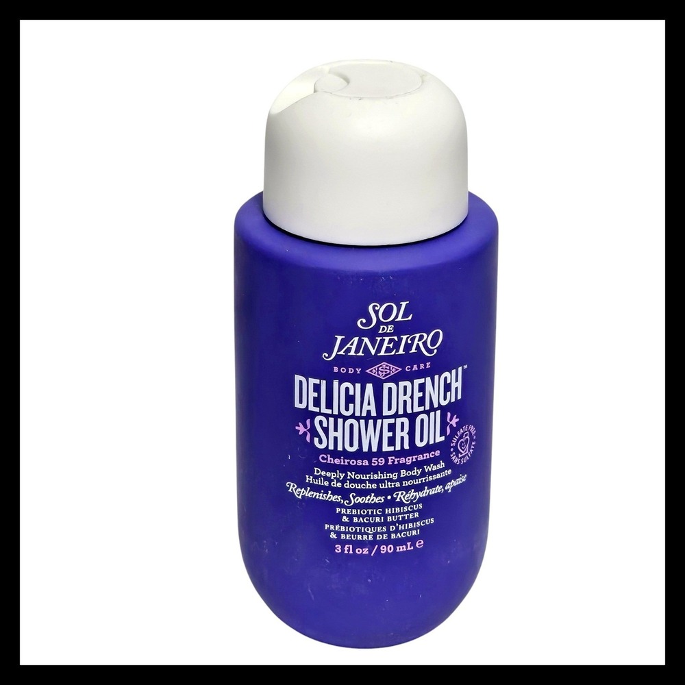 Sol De Janeiro Delicia Drench Shower Oil Body Wash 3fl.oz. 90ml Travel Size New